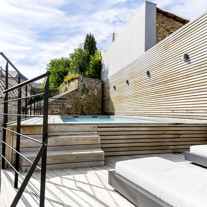 Piscine de Jodoigne, vue rapprochée